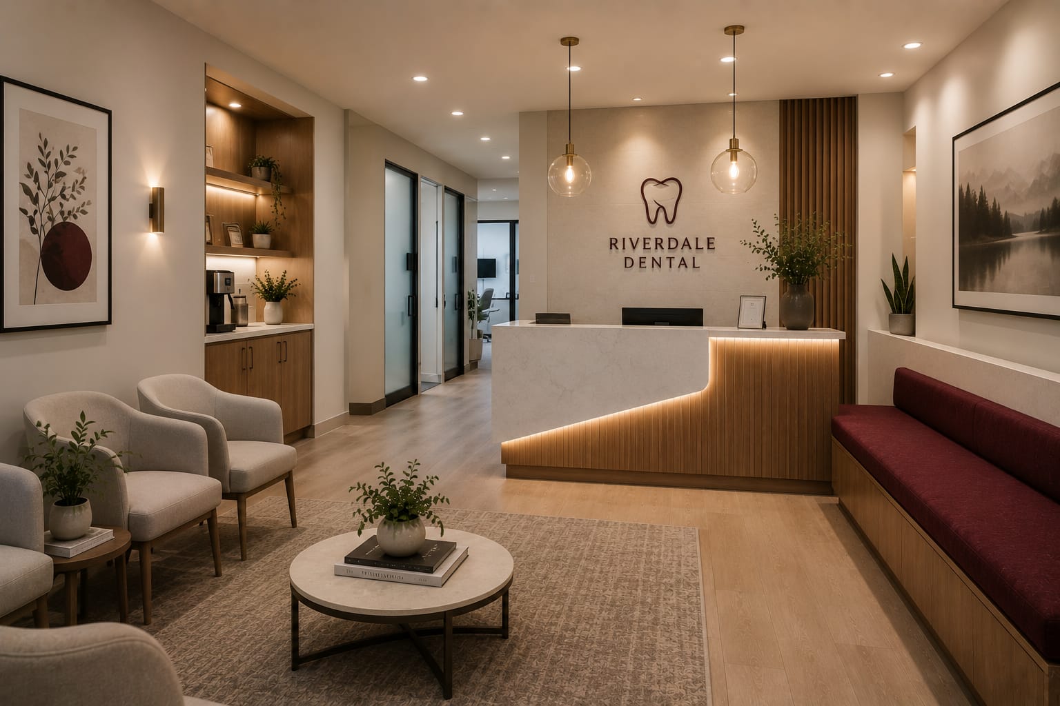 Renovated commercial clinic interior with clean professional finishes